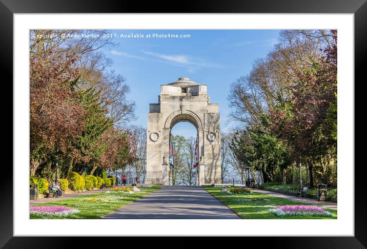 Arch of Remembrance Framed Mounted Print by Andy Morton