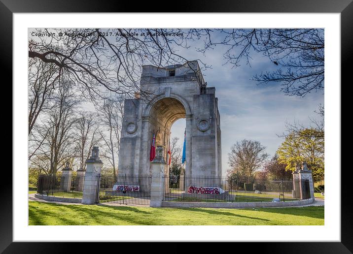 Arch of Remembrance Framed Mounted Print by Andy Morton