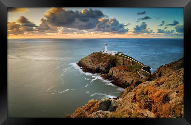 South Stack Lighthouse. Framed Print by Craig Breakey
