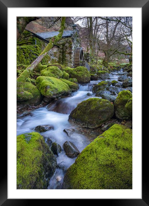 Water Mill Framed Mounted Print by Craig Breakey