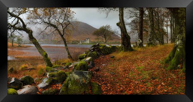 Kilchurn castle panorama Framed Print by Craig Breakey