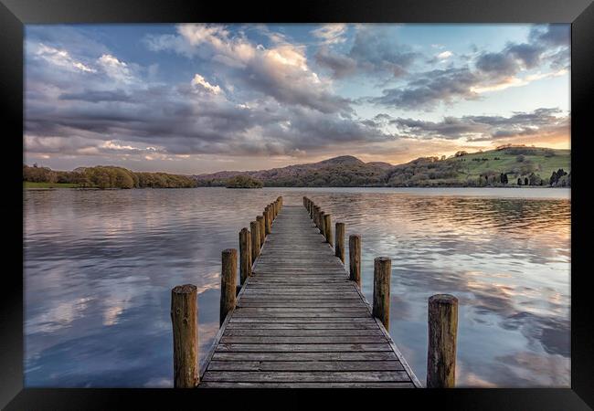 Coniston Jetty Framed Print by James Marsden