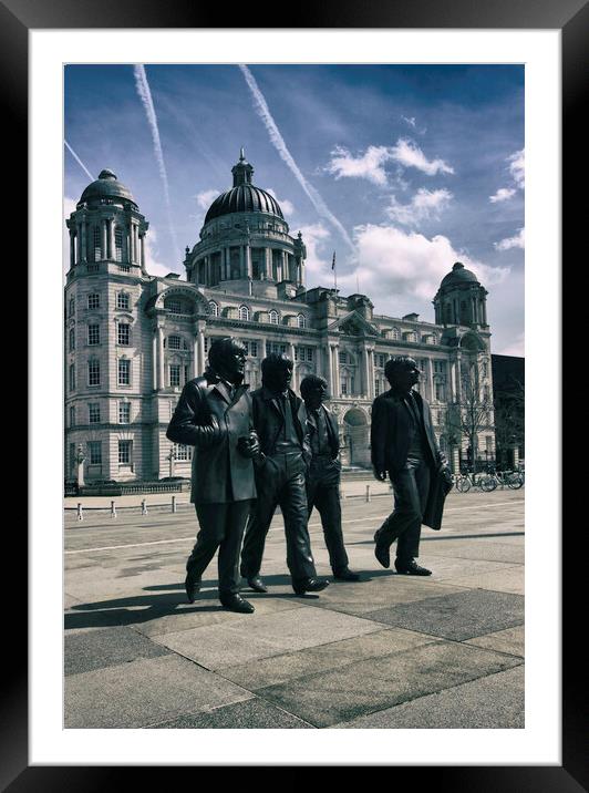 The Beatles Framed Mounted Print by James Marsden