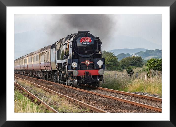 Braunton Steam Engine Framed Mounted Print by James Marsden