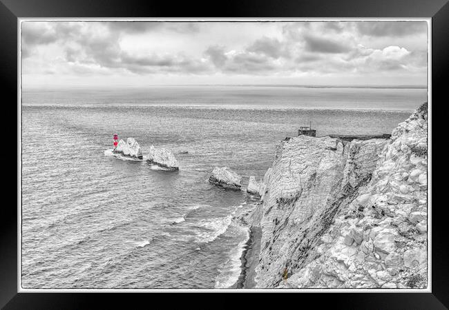 The Needle on the Isle of Wight Framed Print by James Marsden