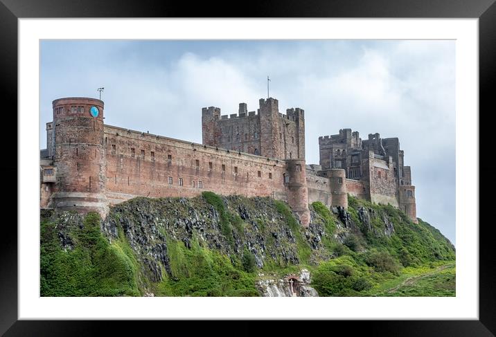 Majestic Bamburgh Fortress Framed Mounted Print by James Marsden