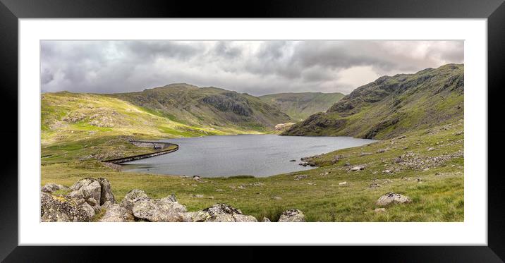 Majestic Seathwaite Tarn A Reservoir of Natural Be Framed Mounted Print by James Marsden