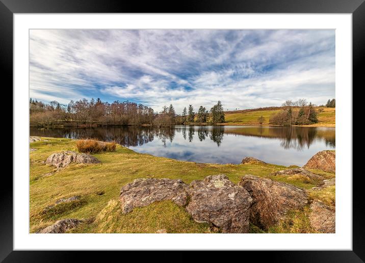 Tranquil Oasis in the Lake District Framed Mounted Print by James Marsden