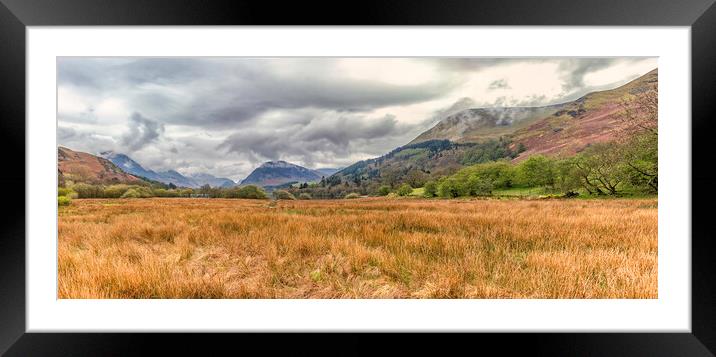Majestic Mountain Range at Loweswater Framed Mounted Print by James Marsden