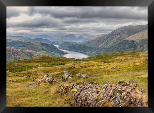 View from Steel fell Framed Print by James Marsden