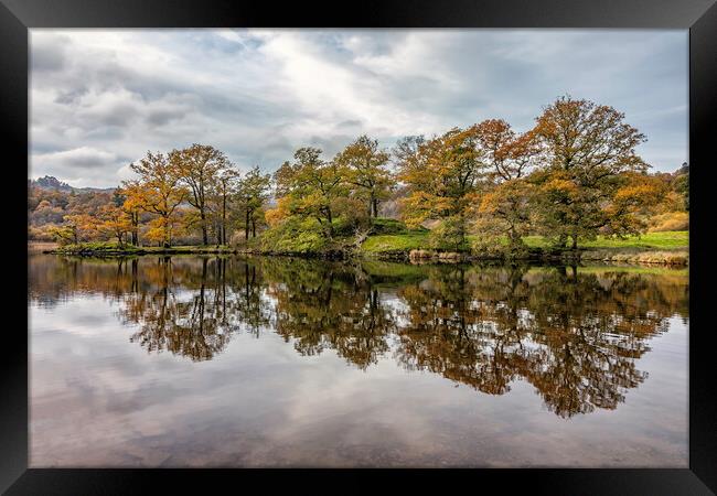 Autumn Colour at Rydal Water Framed Print by James Marsden