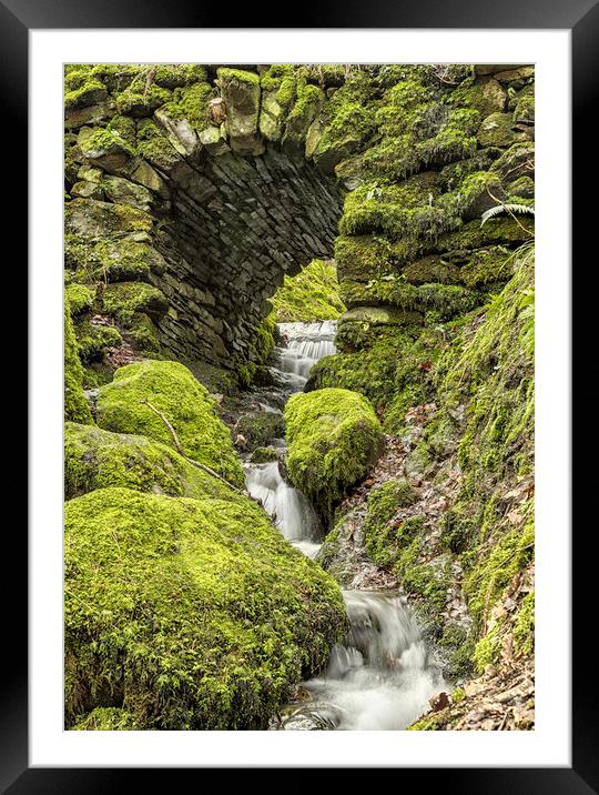 Majestic Waterfall Archway Framed Mounted Print by James Marsden