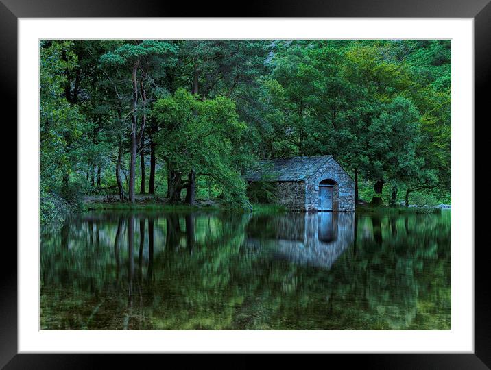 Tranquil Serenity at Wastwater Boat House Framed Mounted Print by James Marsden
