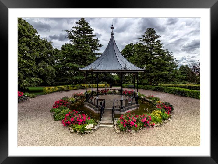 The Enchanting Octagonal Bandstand Framed Mounted Print by James Marsden