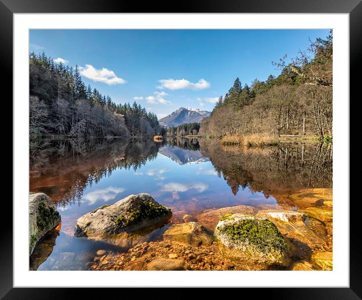 View from lake Lochan Framed Mounted Print by James Marsden
