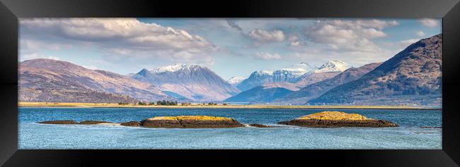 Panoramic View of Glencoe Mountains  Framed Print by James Marsden