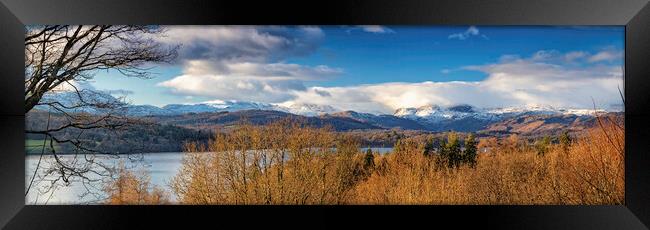 Windermere at Winter Framed Print by James Marsden