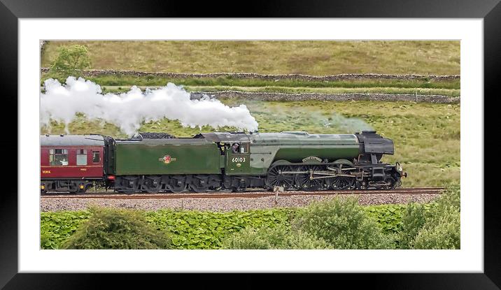 Majestic Flying Scotsman Framed Mounted Print by James Marsden