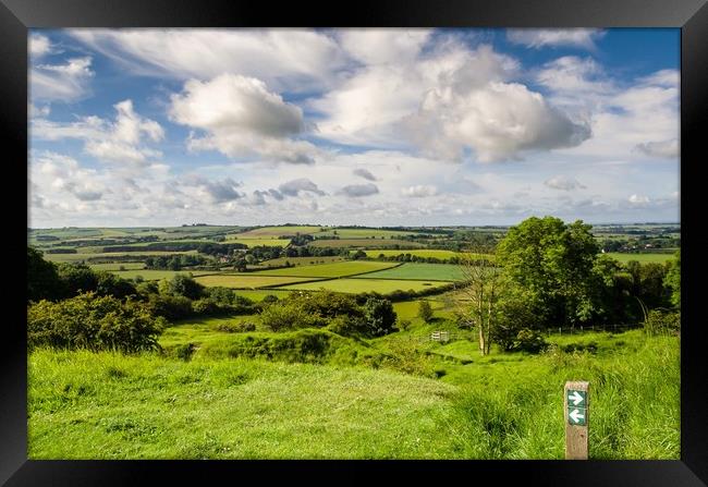 Lincolnshire Wolds Framed Print by Gill Kennett