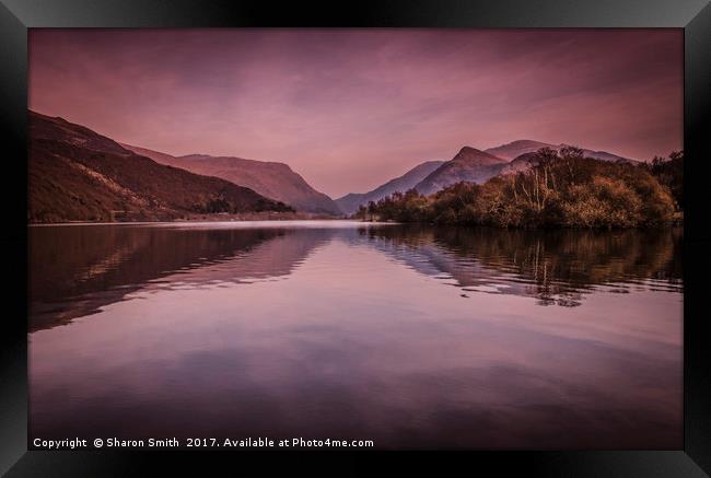 Llyn Padarn Lake Framed Print by Sharon Smith