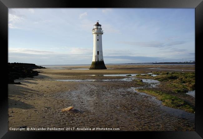       New Brighton Lighthouse ,Merseyside. UK.     Framed Print by Alexander Pemberton