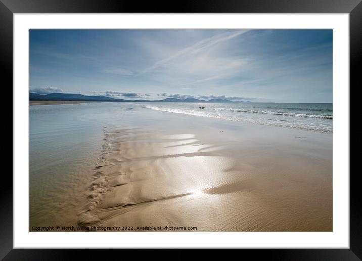 Newborough beach Anglesey Framed Mounted Print by North Wales Photography