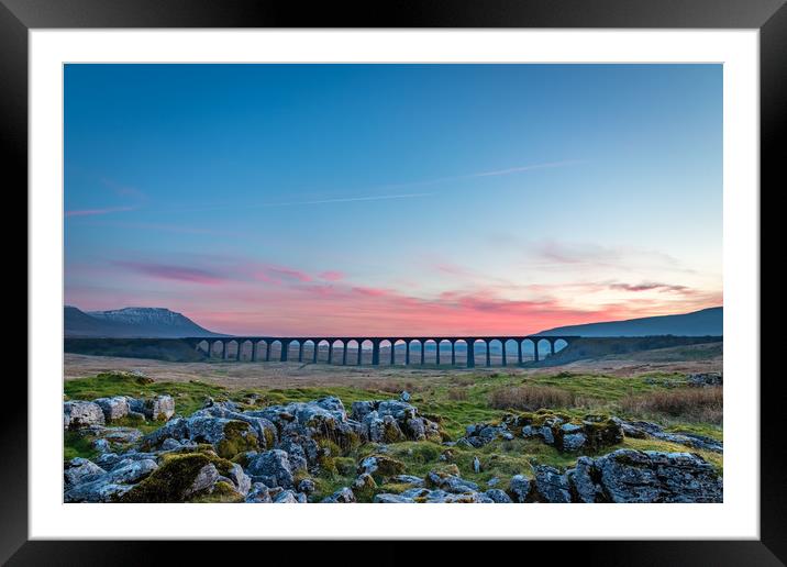 Ribblehead Sunset Framed Mounted Print by Nigel Smith
