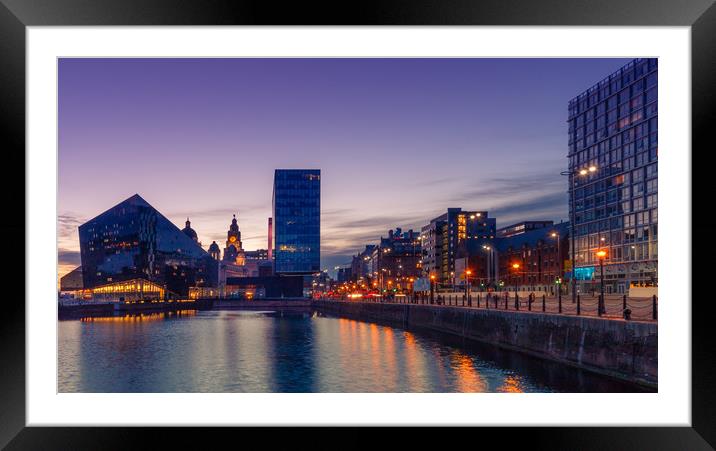 Liverpool Canning Dock Framed Mounted Print by Ed Alexander