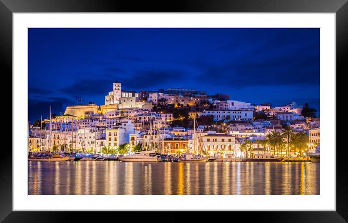 Ibiza Old town Framed Mounted Print by Ed Alexander