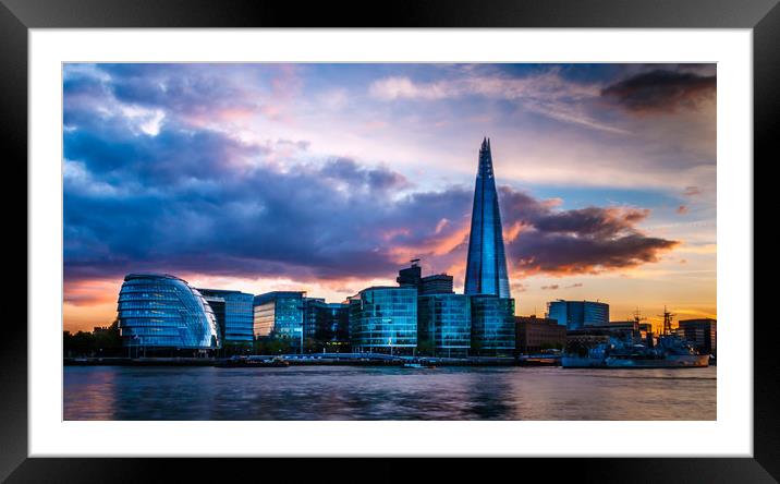 The Shard Framed Mounted Print by Ed Alexander