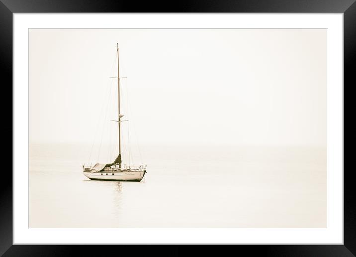 Sailing Boat Framed Mounted Print by Ed Alexander