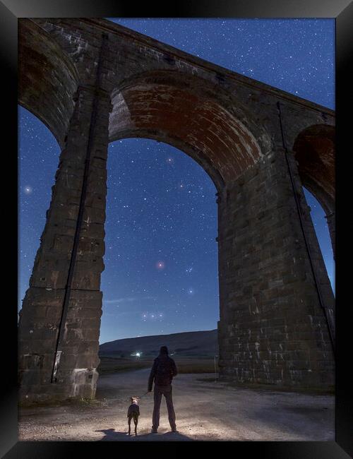 The magic of the night, Ribblehead Framed Print by Pete Collins