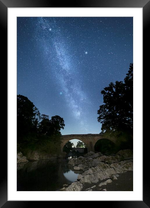 Devil's Bridge & the Milky Way Framed Mounted Print by Pete Collins