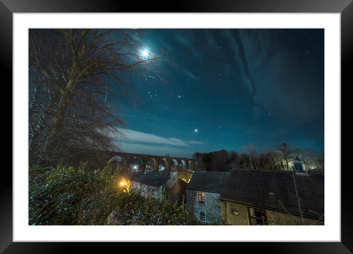 Venus and the Viaduct, Ingleton Framed Mounted Print by Pete Collins