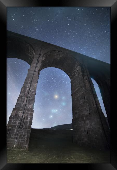 Orion from Ribblehead Viaduct Framed Print by Pete Collins