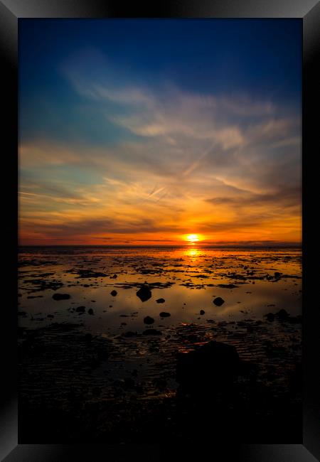 "Solitude Unveiled: A Captivating Norfolk Sunset" Framed Print by Mel RJ Smith