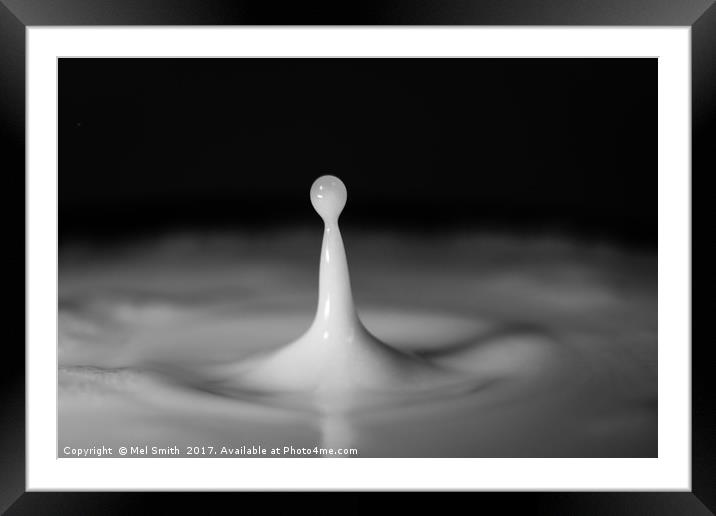 "Fluid Ripples: Capturing the Dance of Water" Framed Mounted Print by Mel RJ Smith