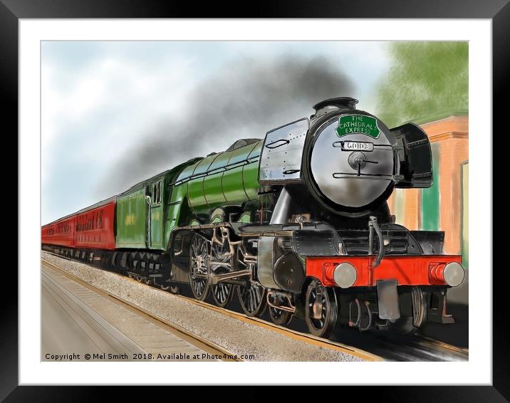 "A Timeless Journey: The Flying Scotsman" Framed Mounted Print by Mel RJ Smith