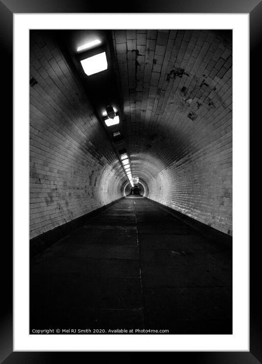 The Enchanting Thames Tunnel Framed Mounted Print by Mel RJ Smith