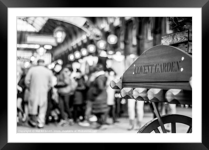 "Enchanting Festivities in Covent Garden" Framed Mounted Print by Mel RJ Smith