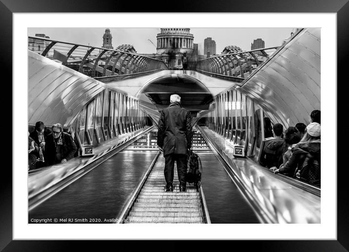 "The Vibrant Tapestry of London's Underground Life Framed Mounted Print by Mel RJ Smith