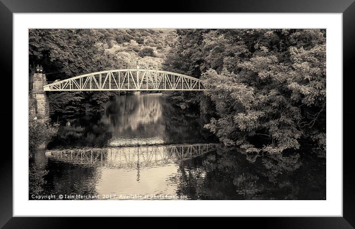 Bridge over the River Derwent Framed Mounted Print by Iain Merchant