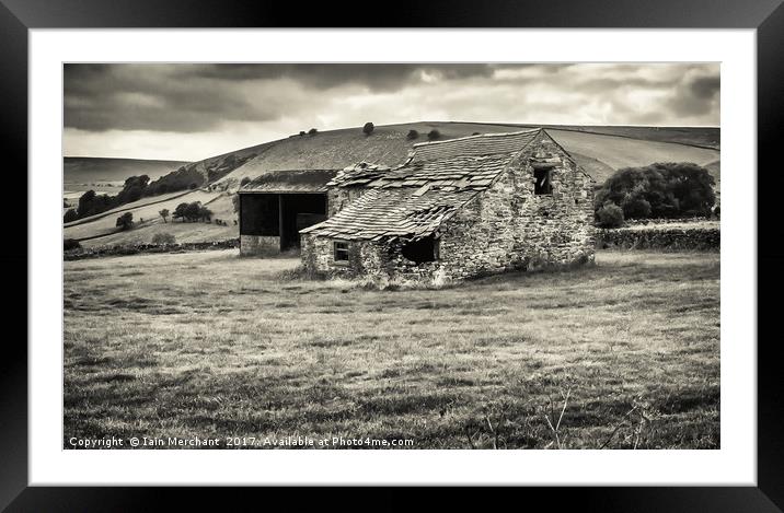 Rural Decay in the Peaks Framed Mounted Print by Iain Merchant