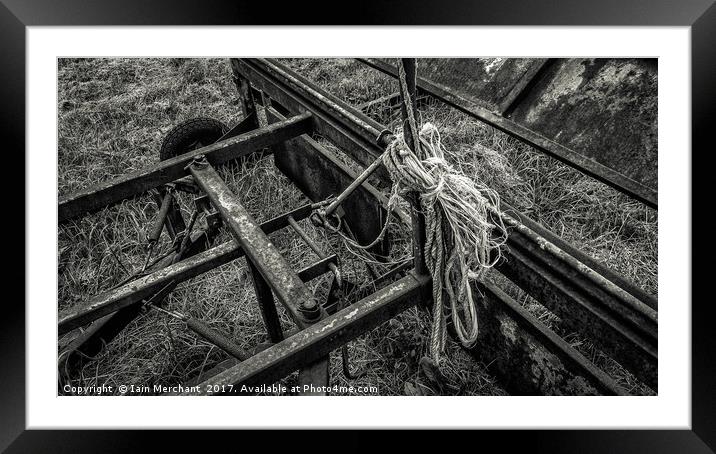 Frayed Ends Framed Mounted Print by Iain Merchant