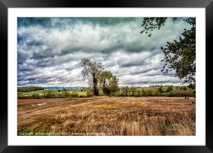 Cloud Cover over Leicestershire  Framed Mounted Print by Iain Merchant