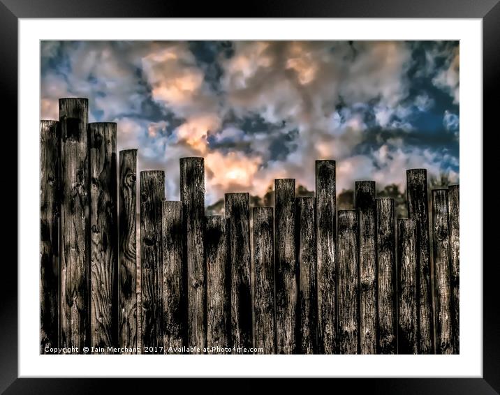 Fenced In Framed Mounted Print by Iain Merchant