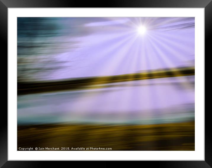 Skewed Horizon Framed Mounted Print by Iain Merchant