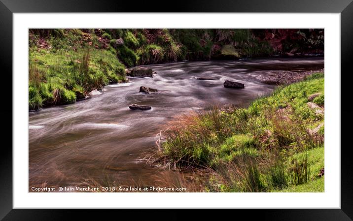 Stepping Stones Framed Mounted Print by Iain Merchant