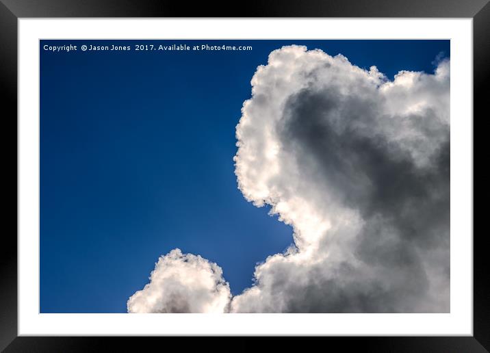 Dramatic Clouds in Blue Sky Framed Mounted Print by Jason Jones