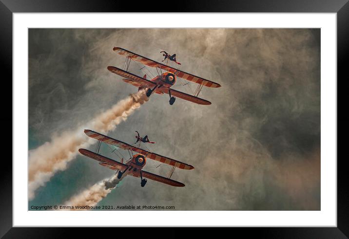 Wing Walkers Framed Mounted Print by Emma Woodhouse